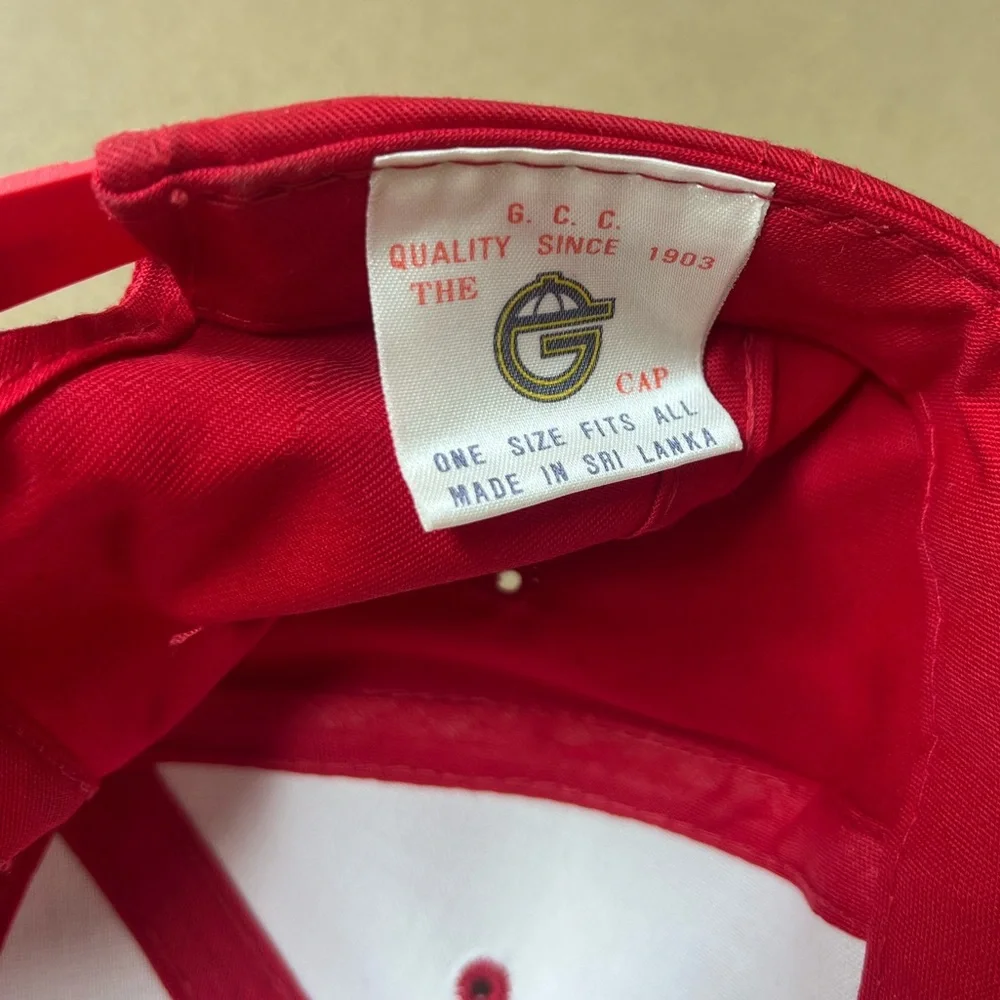 Vintage 90s Philadelphia Phillies Baseball Snapback Red Cap - Picture 6 of 8